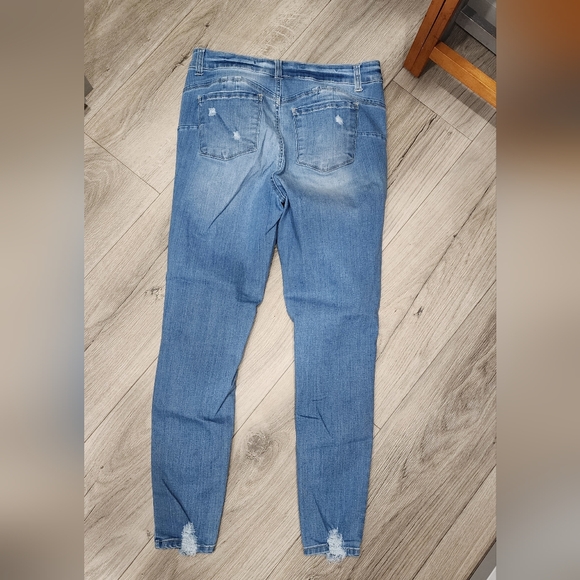 Wax Stretchy Denim Jeans Butt I Love You! - Picture 2 of 7